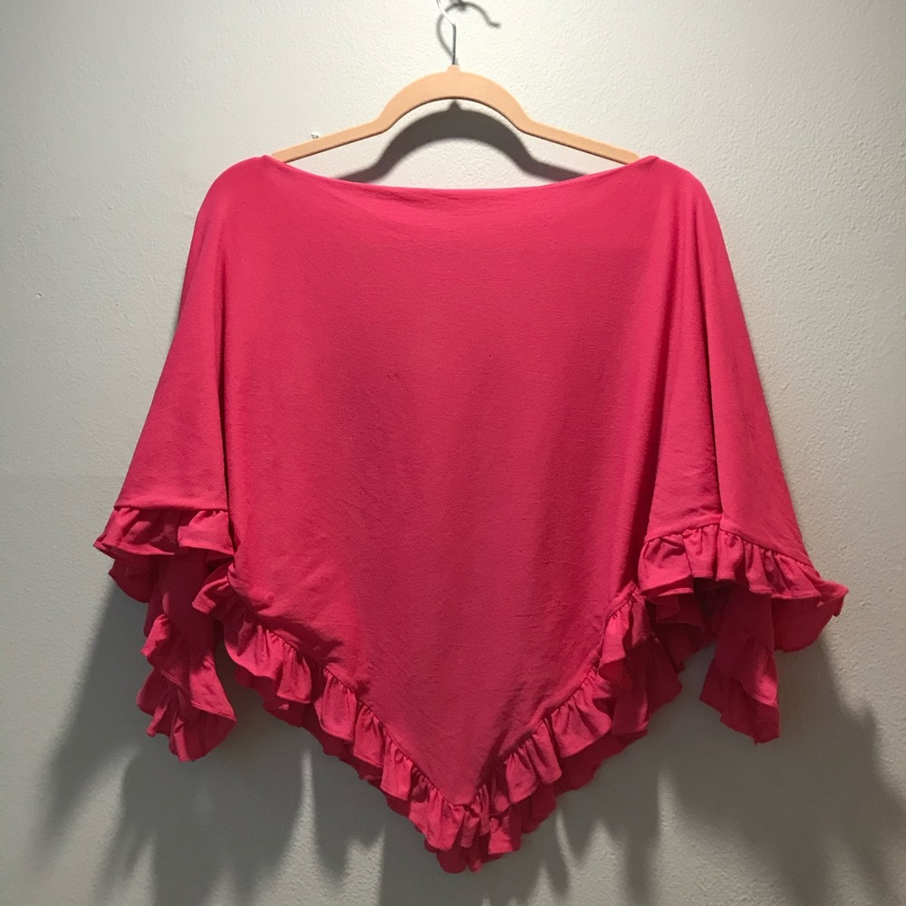 Pink poncho